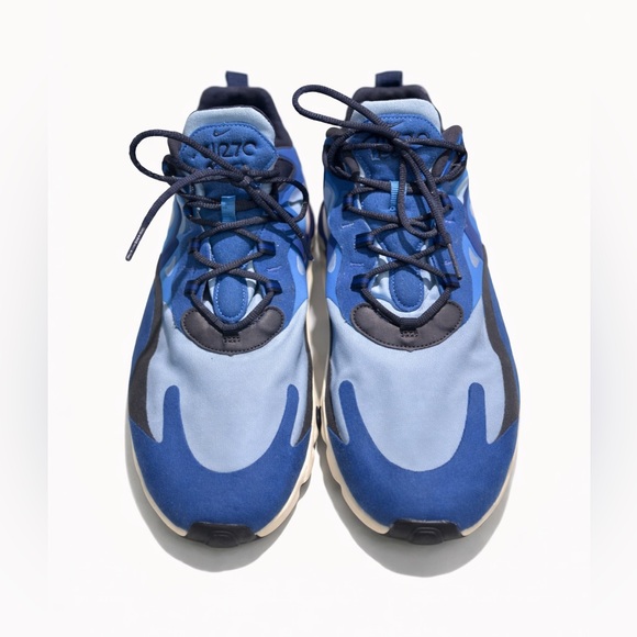 NWOT-Nike Air Max 270 React Blue Men’s 13 Athletic Sneakers - Picture 2 of 12